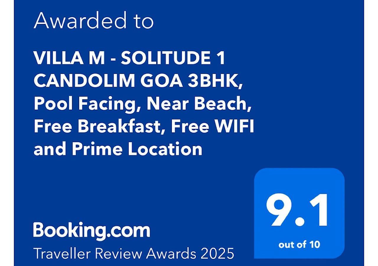 Villa M - Solitude 2 Candolim Goa 3Bhk, Pool Facing, Near Beach, Free Breakfast, Free Wifi And Prime Location Екстер'єр фото